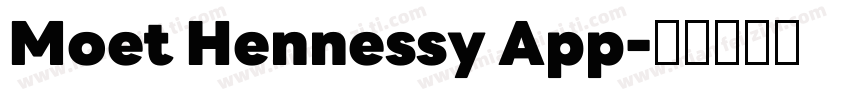 Moet Hennessy App字体转换